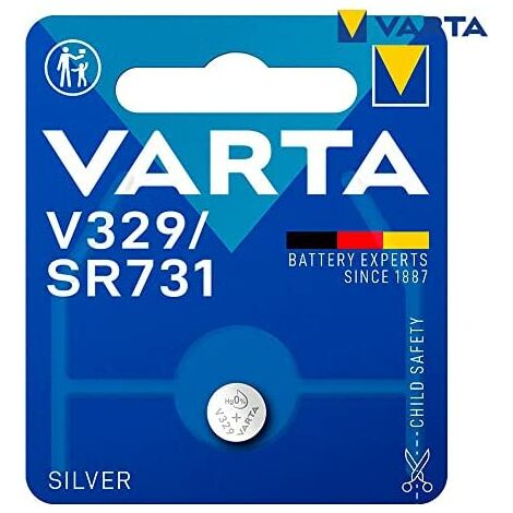 Mikro-Knopfzelle varta silver sr73 - v329 1,55v (Blister 1 Stück) ø7,9x3,1mm