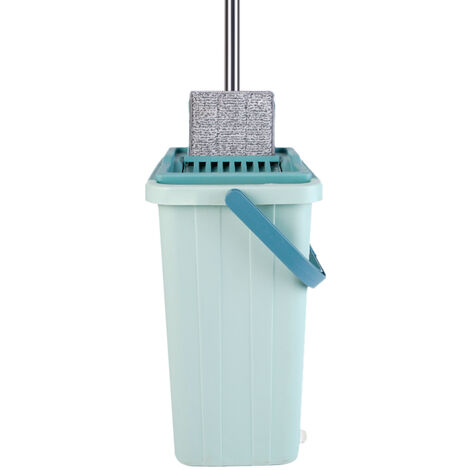 Mikrofaser Bodenreiniger Wischmop Selbstreinigender Bodenwischer SET Mopp Grün