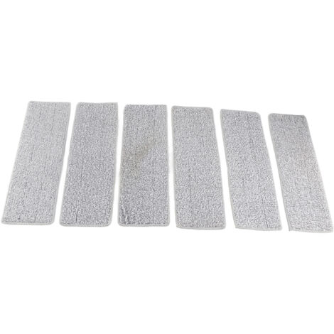 Mikrofaser-Mopp für Nass- und Trockenreinigung, 6 Pads inklusive, für Fliesenböden und Haushalt