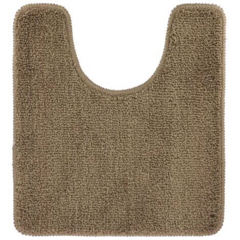 Mikrofaser-wc-konturmatte 45x50 cm latexunterseite - braun - Tendance