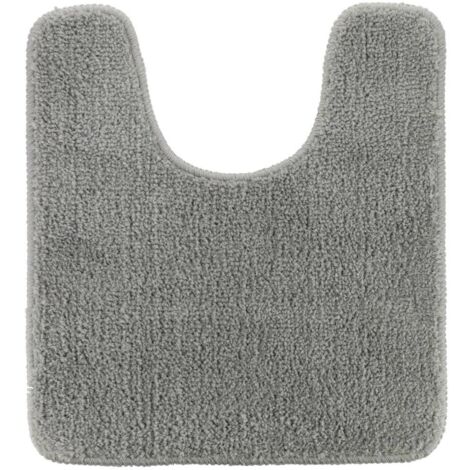Mikrofaser-wc-konturmatte 45x50 cm latexunterseite - hellgrau - Tendance