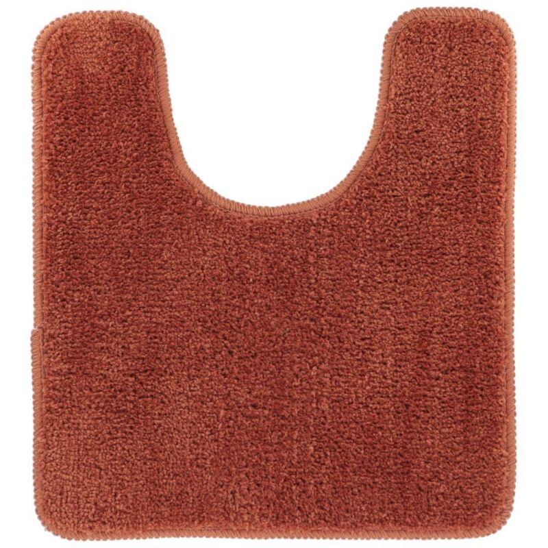 Mikrofaser-wc-konturmatte 45x50 Cm Latexunterseite - Kupfer Tendance