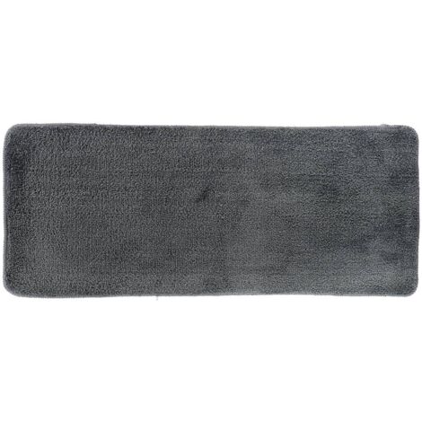 Mikrofasermatte doppelwaschbecken 50x120 cm latexunterseite - dunkelgrau - Tendance