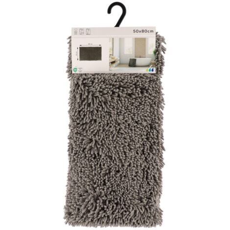 Mikrofaserteppich kleine raupe 50x80 cm - grau - Tendance