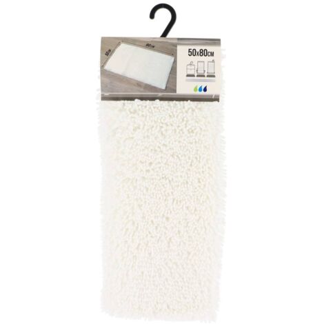 Mikrofaserteppich kleine raupe 50x80 cm - weiss - Tendance