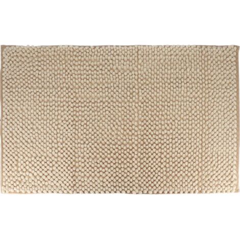 Mikrofaserteppich kugeln 50x80 cm - beige - Tendance