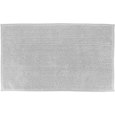Mikrofaserteppich kugeln uni 45x75cm - hellgrau - Tendance