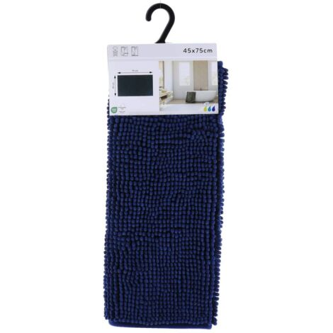Mikrofaserteppich kugeln uni 45x75cm - marineblau - Tendance
