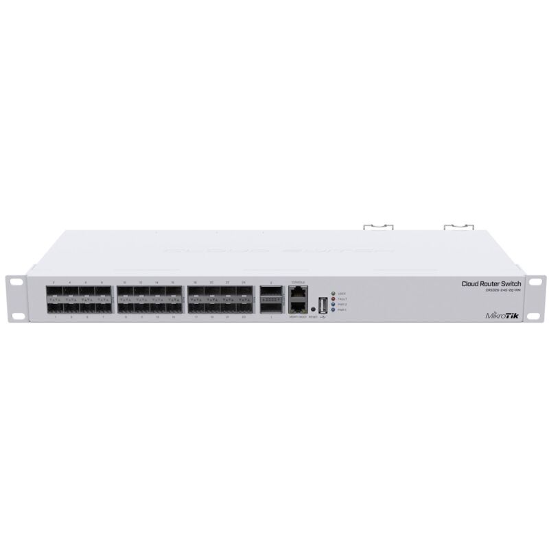 Mikrotik Weiß Crs326-24S+2Q+Rm – Schneller L3 640 Gbit/S Netzwerk-Switch
