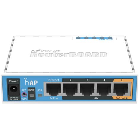 MikroTik hAP con CPU da 650 MHz, 64 MB di RAM, RB951UI-2ND