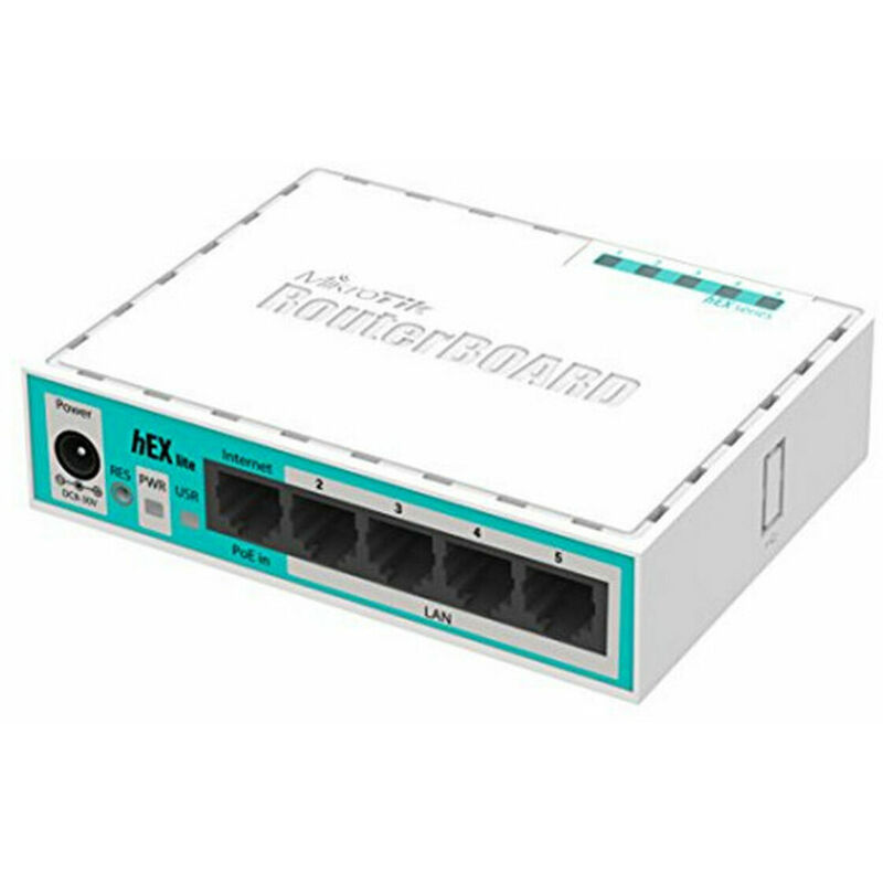 

RB750r2 RouterBoard hEX lite RouterOS L4 - Mikrotik