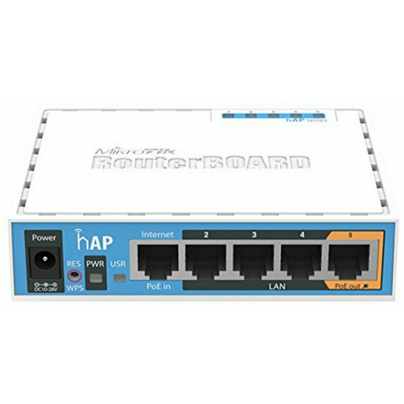 

Mikrotik Punto de Acceso Mikrotik RB951UI-2ND AP hAP 802.11b/g/n 2x2 5xLAN