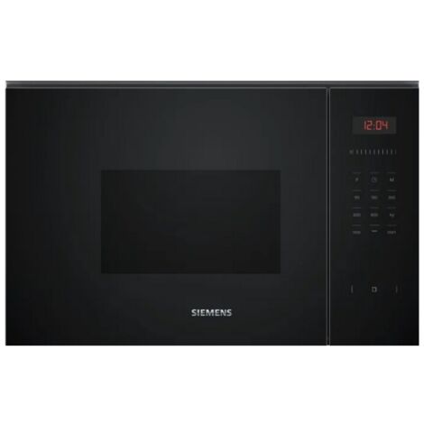 Mikrowelle. 38 cm. 800 w (1,00 kw grillleistung). Feuchtigkeitsregulierung. Rotes display. Schwarz. - Siemens - BE523LMB1