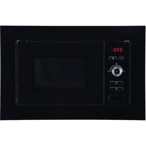 Mikrowelle 700 Watt Einbau Mikrowelle 60 cm 17 L Glas Schwarz Respekta