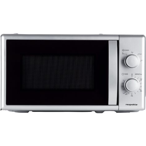 Mikrowelle 700 Watt Unterbaumikrowelle Stand Unterbau 20 L Silber Respekta