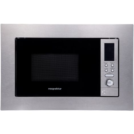 Mikrowelle 800 Watt Einbau Grill 1000 Watt Edelstahl 8 Programme 20 L Respekta