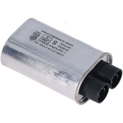 Mikrowellen-Hochspannungskondensator, 2100 V, 1,14 uF, universeller 4,8 mm kleiner Einsteckkondensator, Ersatz für Galanz
