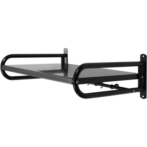 Mikrowellen-Wandregal, Rechteckig Mikrowellenhalterung Wandhalter Mikrowellenhalter mit 6 Mobile Haken Dicke Edelstahl Mikrowelle Halter bis 30kg Küchenregal 53  38  18cm