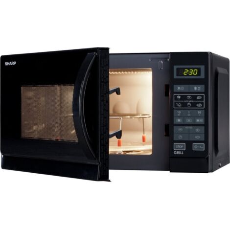 Mikrowellengrill 25l 900w schwarz - Sharp - r742bkw