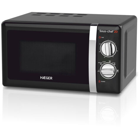 Mikrowellenherd HAEGER SOUS-CHEF BLACK 20-700W 20 Liter
