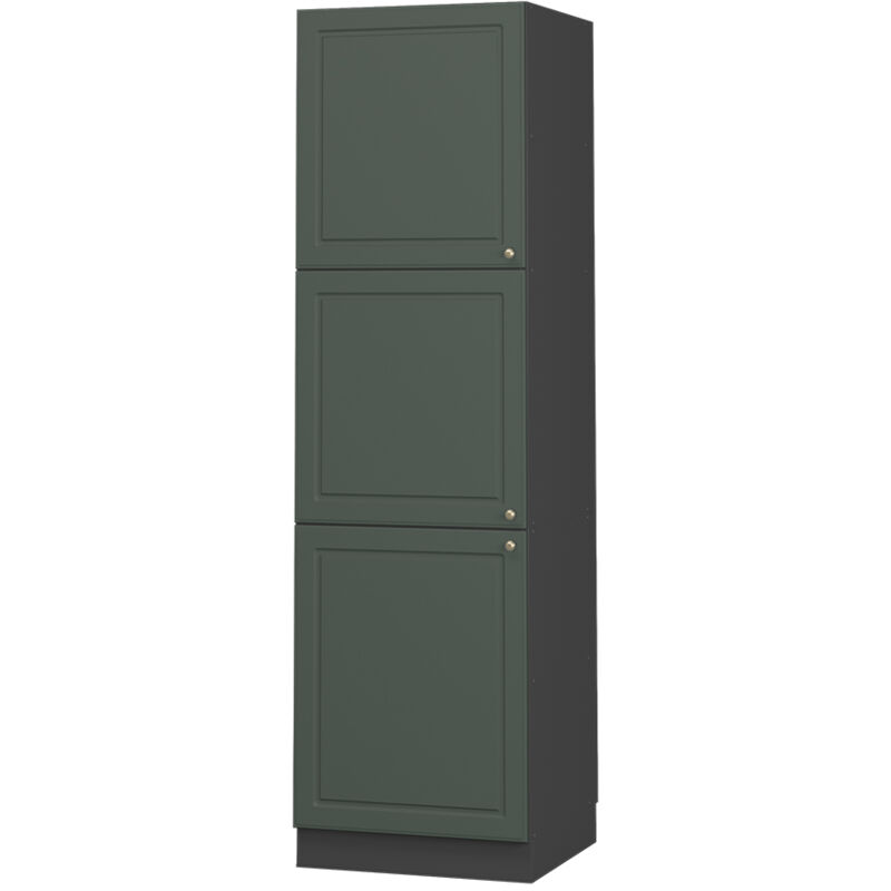 Vicco - Herdumbauschrank Fame-line, Grün-gold Landhaus, 60 Cm