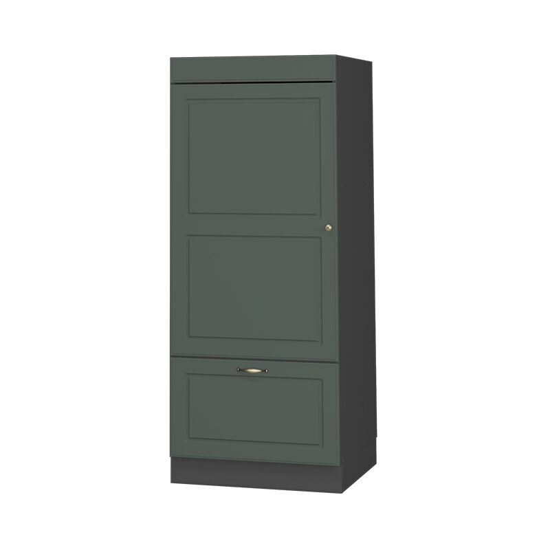 Vicco - Mikrowellenschrank Fame-line, Grün-gold Landhaus, 60 Cm