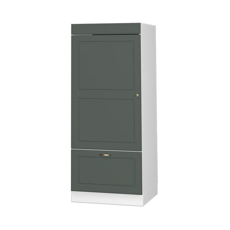 Vicco - Mikrowellenschrank Fame-line, Grün-gold Landhaus, 60 Cm