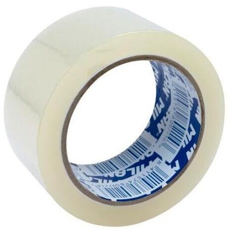 MILAN CINTA ADHESIVA PARA EMBALAJE ROLLO 5CMX66M TRANSPARENTE