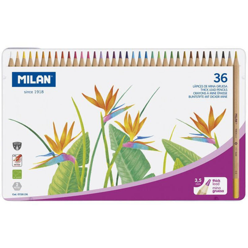 

Estuche Milan 36 lapices de colores