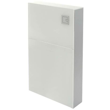 main image of "Milano Arca - White 504mm Bathroom Toilet WC Unit for Back to Wall Pan"