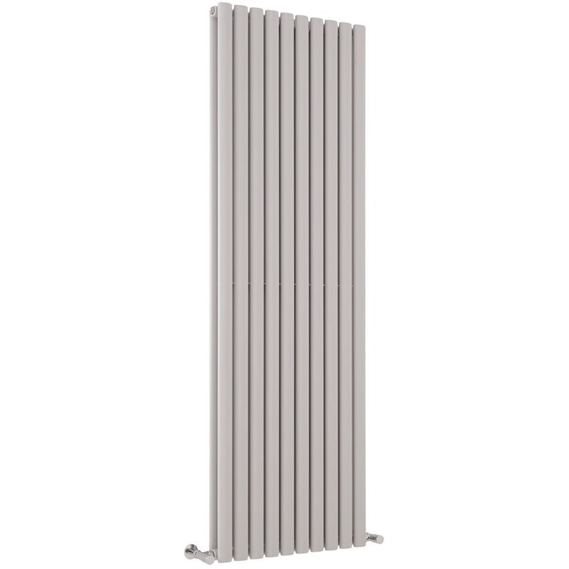 Milano Aruba - 1780mm x 590mm Modern Vertical Column Double Panel Designer Radiator – Light Grey