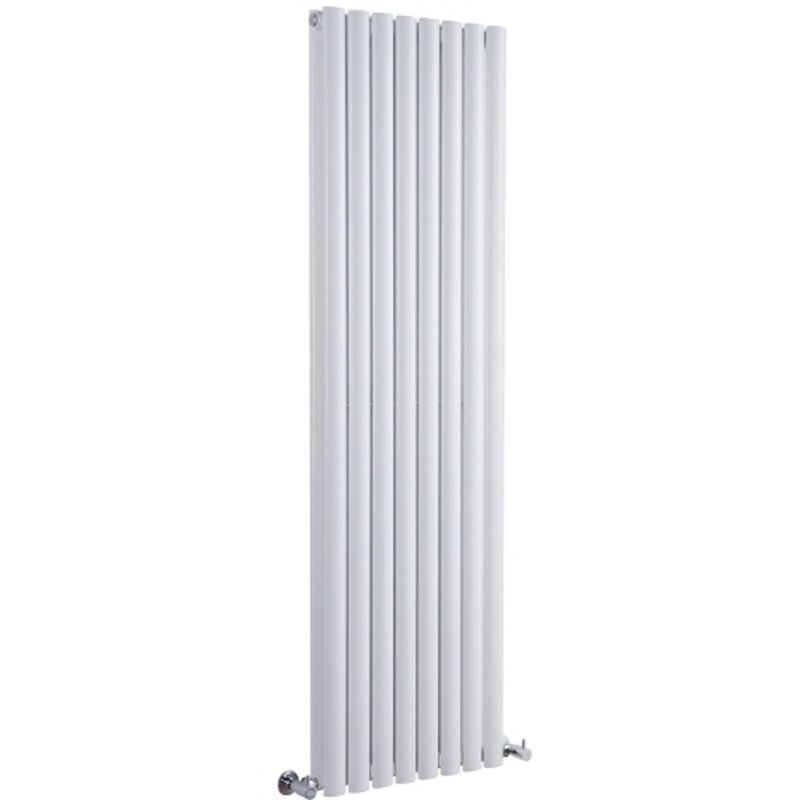 Milano - Aruba - 1780mm x 472mm Modern Vertical Column Double Panel Designer Radiator – White