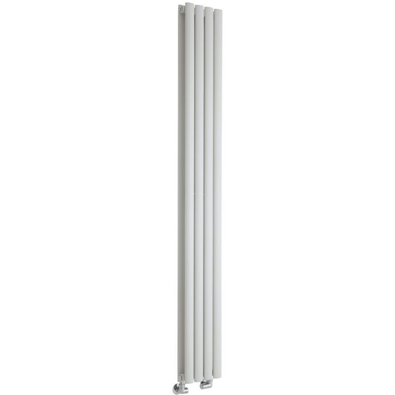 Milano Aruba Slim - 1780mm x 236mm Modern Vertical Column Double Panel Designer Radiator – White