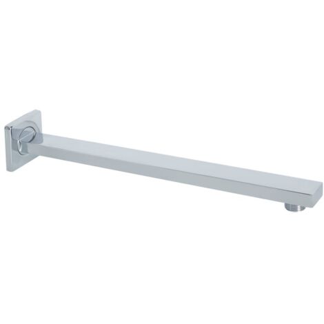 Milano Arvo Wall Mounted Rectangular Arm for Rainfall Shower Head - Chrome