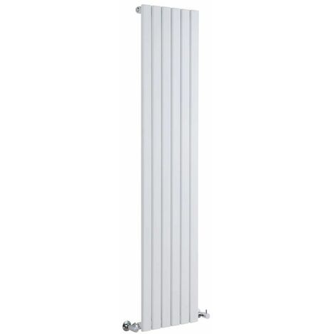 Milano Capri - 1780mm x 354mm Modern Vertical Column Single Flat Panel Designer Radiator – White