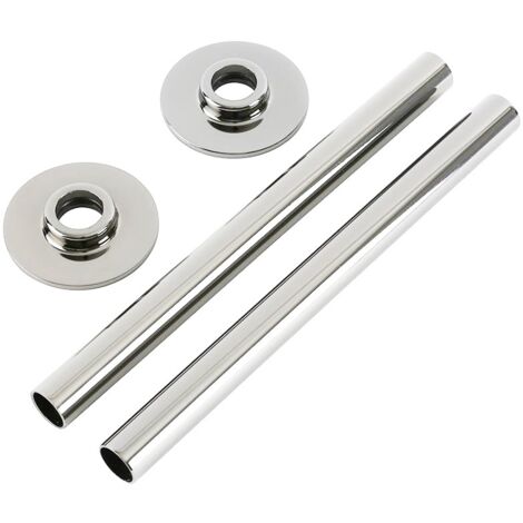 Milano Chrome Heated Towel Rail or Radiator Pipe Connector Kit