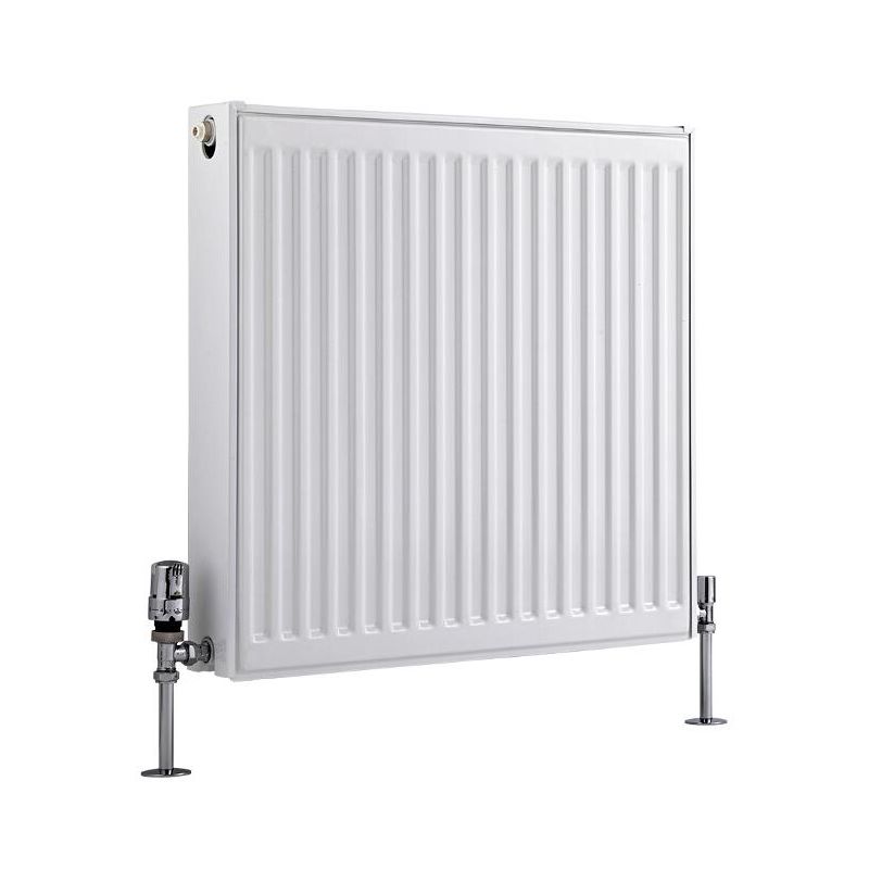 Milano Compact – Modern White Type 22 Central Heating Double Panel Horizontal Convector Radiator - 600mm x 600mm