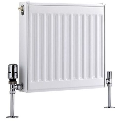 Milano Compact White Type 11 Central Heating Single Panel Horizontal Convector Radiator - 300mm x 400mm
