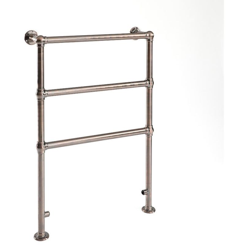 Derwent - Traditional 966mm x 673mm Minimalist Heated Towel Rail Radiator - Brushed Bronze - Milano