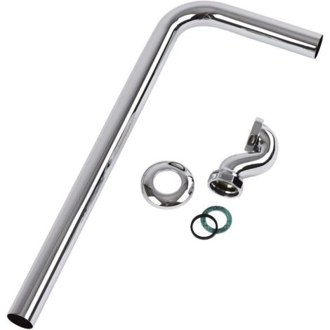 Milano Elizabeth Shallow Seal Bath Trap and Outlet Pipe - Chrome