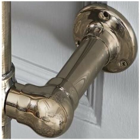 Milano Elizabeth - Traditional Electric Dual Fuel Heated Towel Rail Radiator Element Cable Cover - Brushed Gold