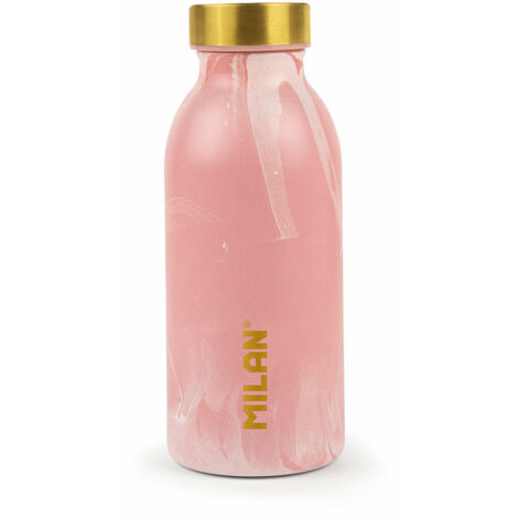 Milano lavabottiglie isotermico 0,35l - doppia parete de acciaio inox -- liquidi caldi fino a 12h, freddi fino a 24h - colore rosa