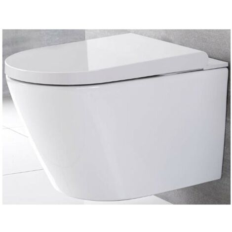 main image of "Milano Luxus - Modern White Ceramic Wall Hung Japanese Bidet Toilet"