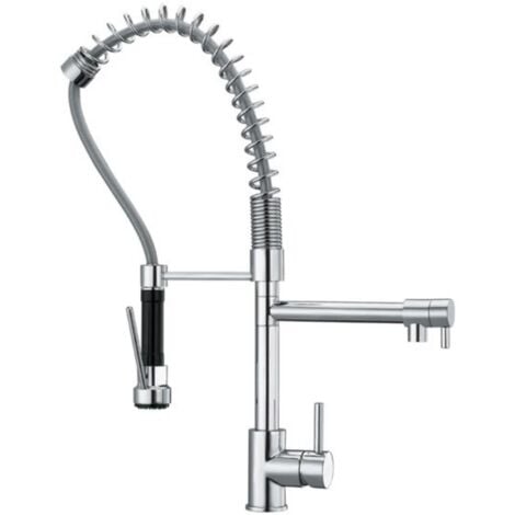 Milano Mirage - Modern Kitchen Sink Mixer Tap with Swivel Spout and Pull Out Nozzle – Chrome