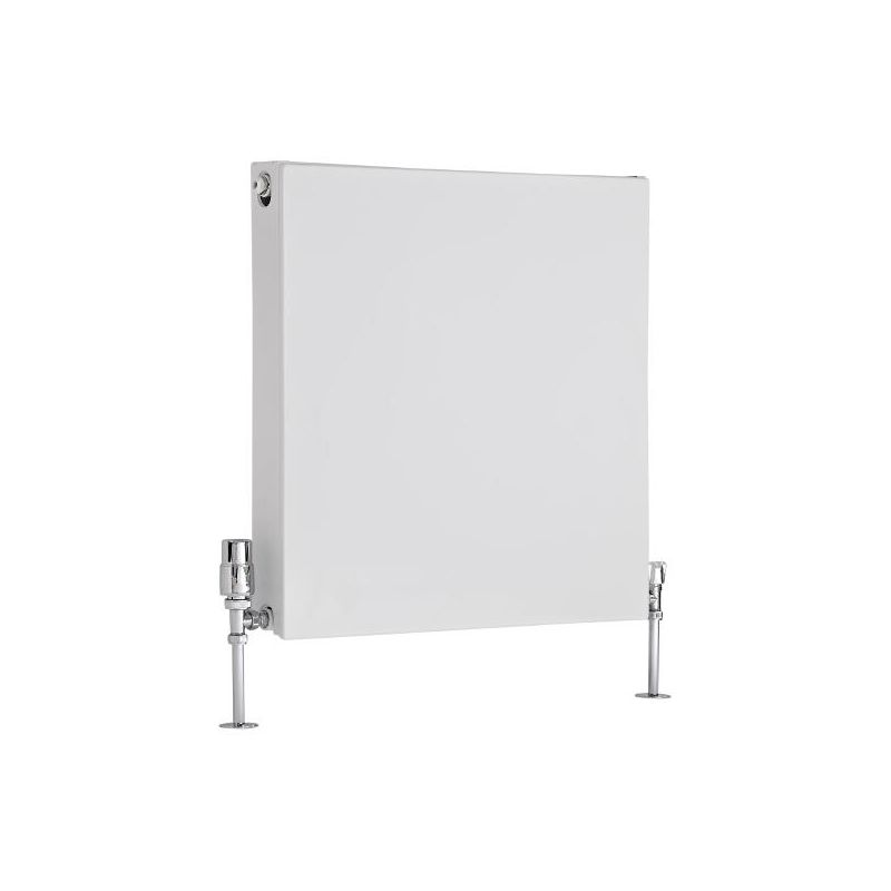 Milano Mono – Modern White Type 21 Central Heating Double Flat Panel Plus Horizontal Convector Radiator - 600mm x 600mm