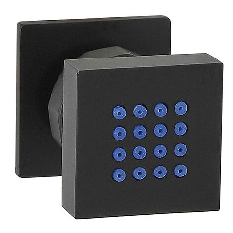 Milano Preto Front Fix Bathroom Shower Square Body Jet