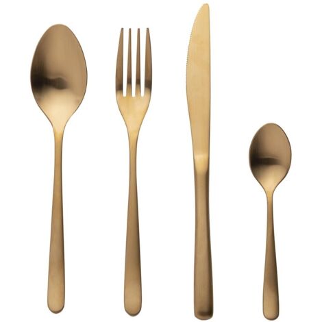 MILANO SET 24PZ POSATE ORO SATINATO