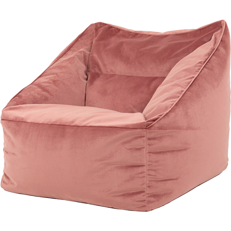 Milano Velvet Lounge Chair Bean Bag