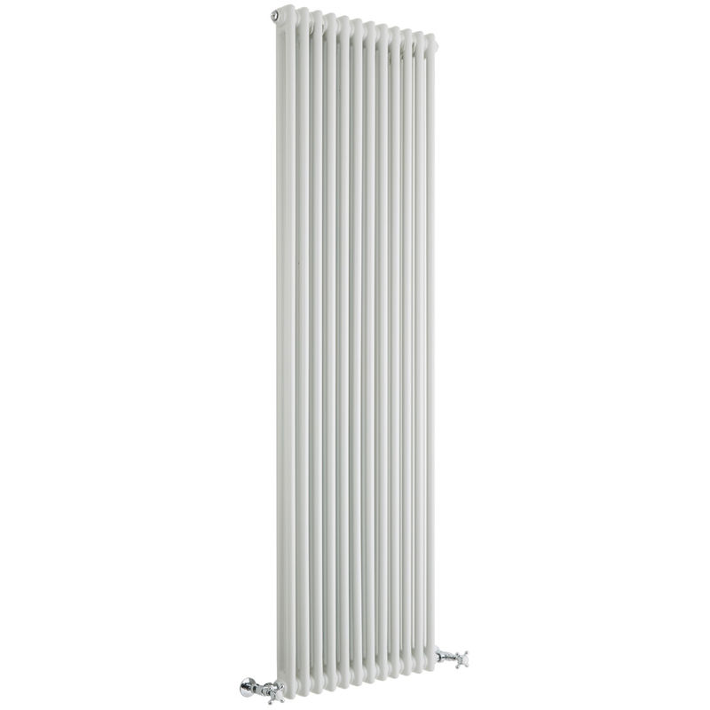 Milano Windsor - 1800mm x 560mm Traditional Cast Iron Style Double Column Vertical Radiator – White