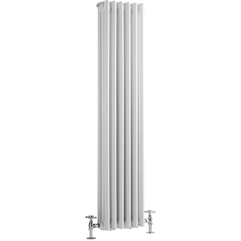 Milano Windsor - 1800mm x 290mm Traditional Cast Iron Style Triple Column Vertical Radiator – White